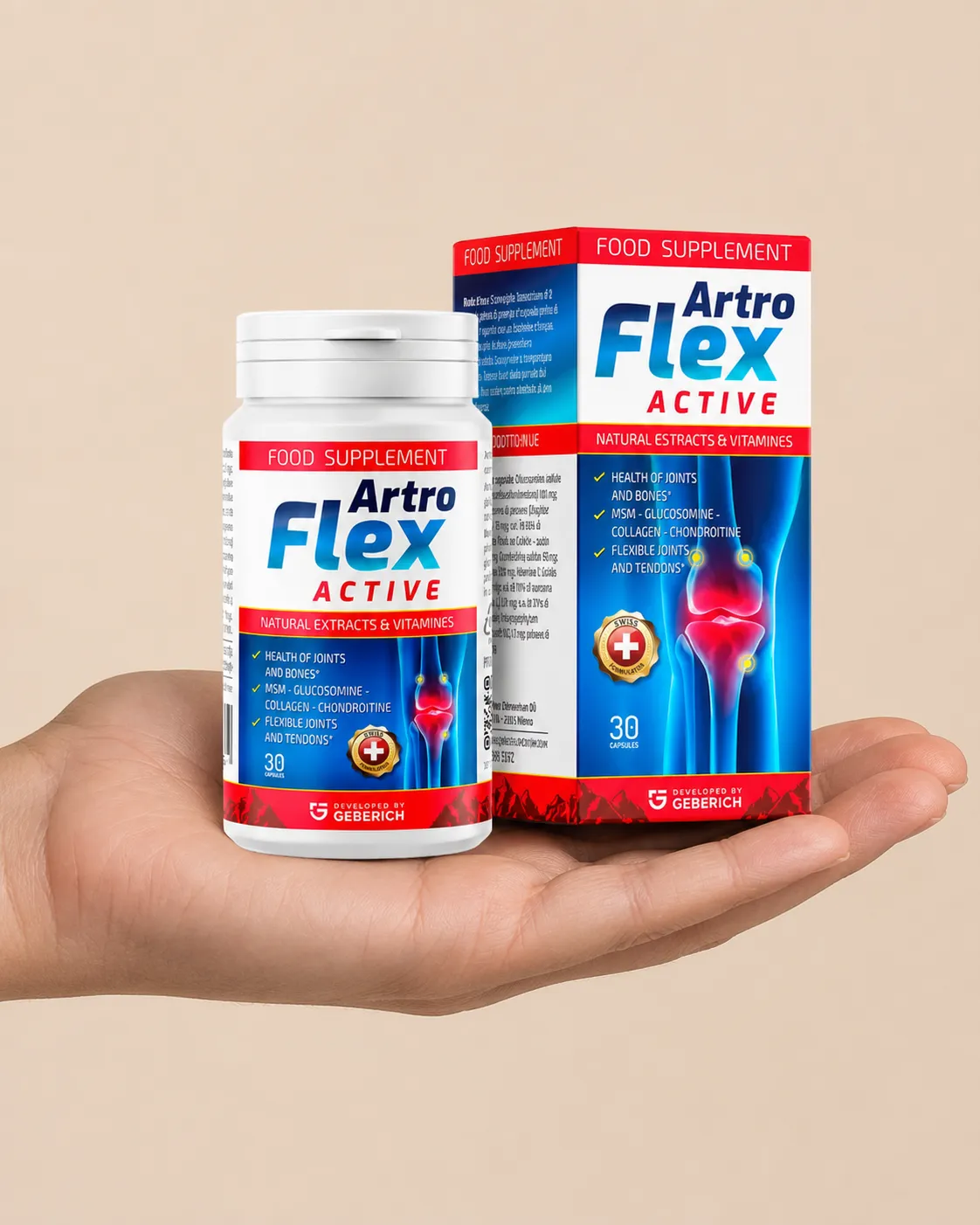 ArtroFlex Active — el envase en la mano
