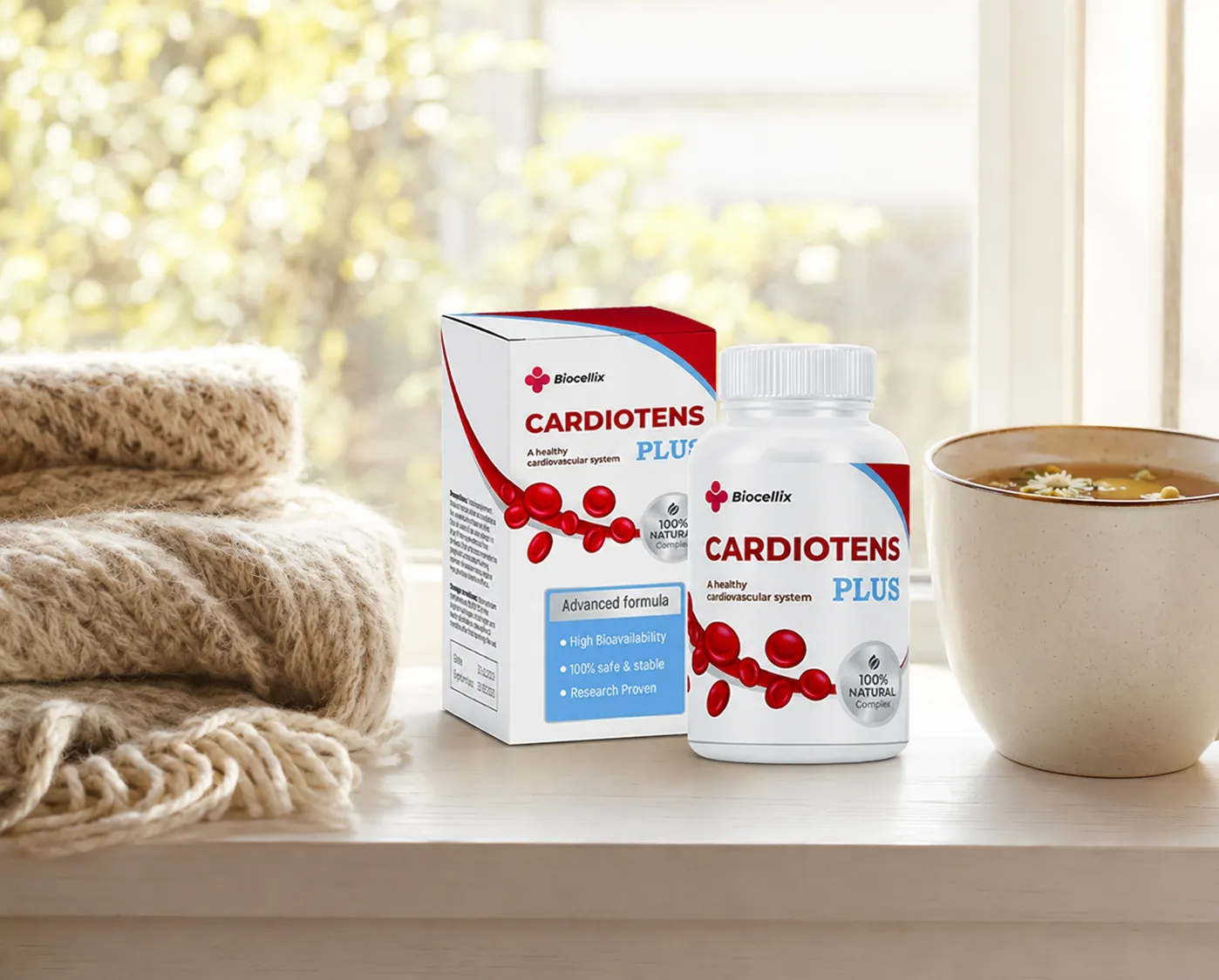Cardiotens Plus — el envase en el día a día