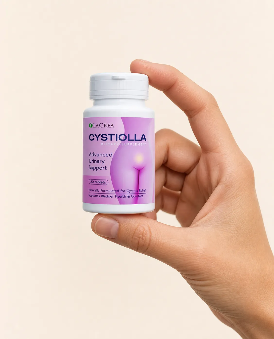 Cystiolla — el envase en la mano