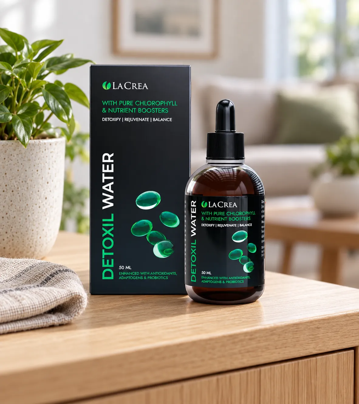 Detoxil Water Parasites — el envase en el día a día
