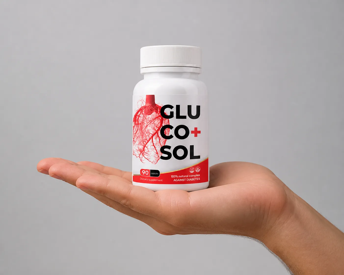 Glucosol Full price + — el envase en la mano