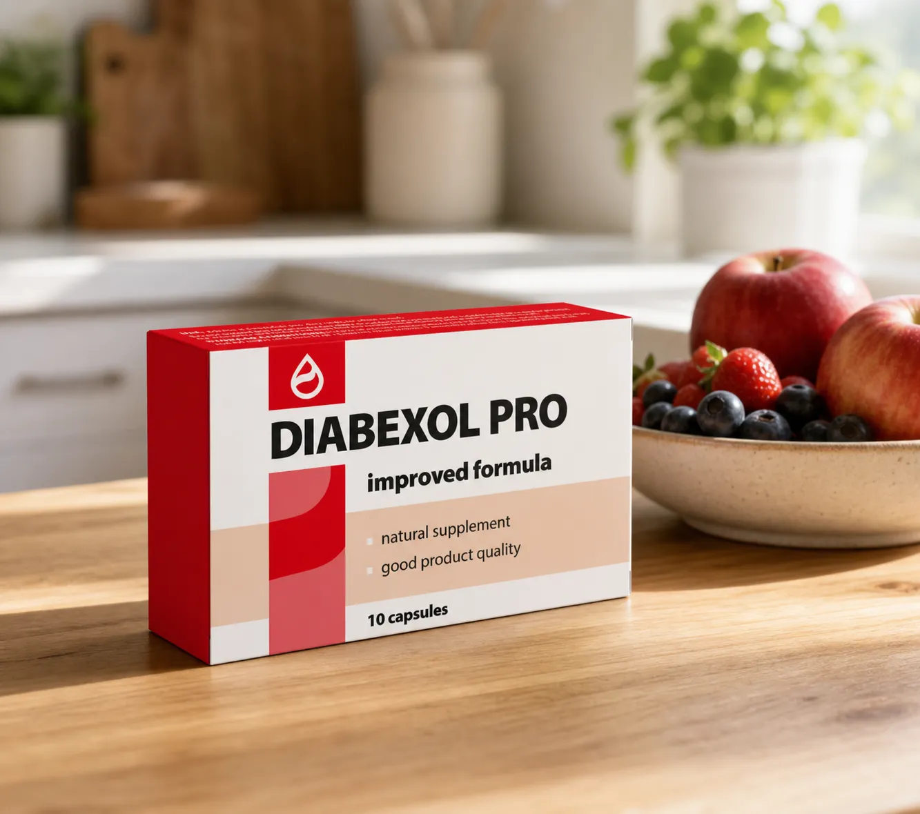 Diabexol Pro — el envase en el día a día