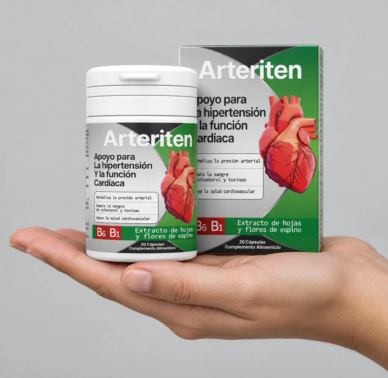 Arteriten — el envase en la mano