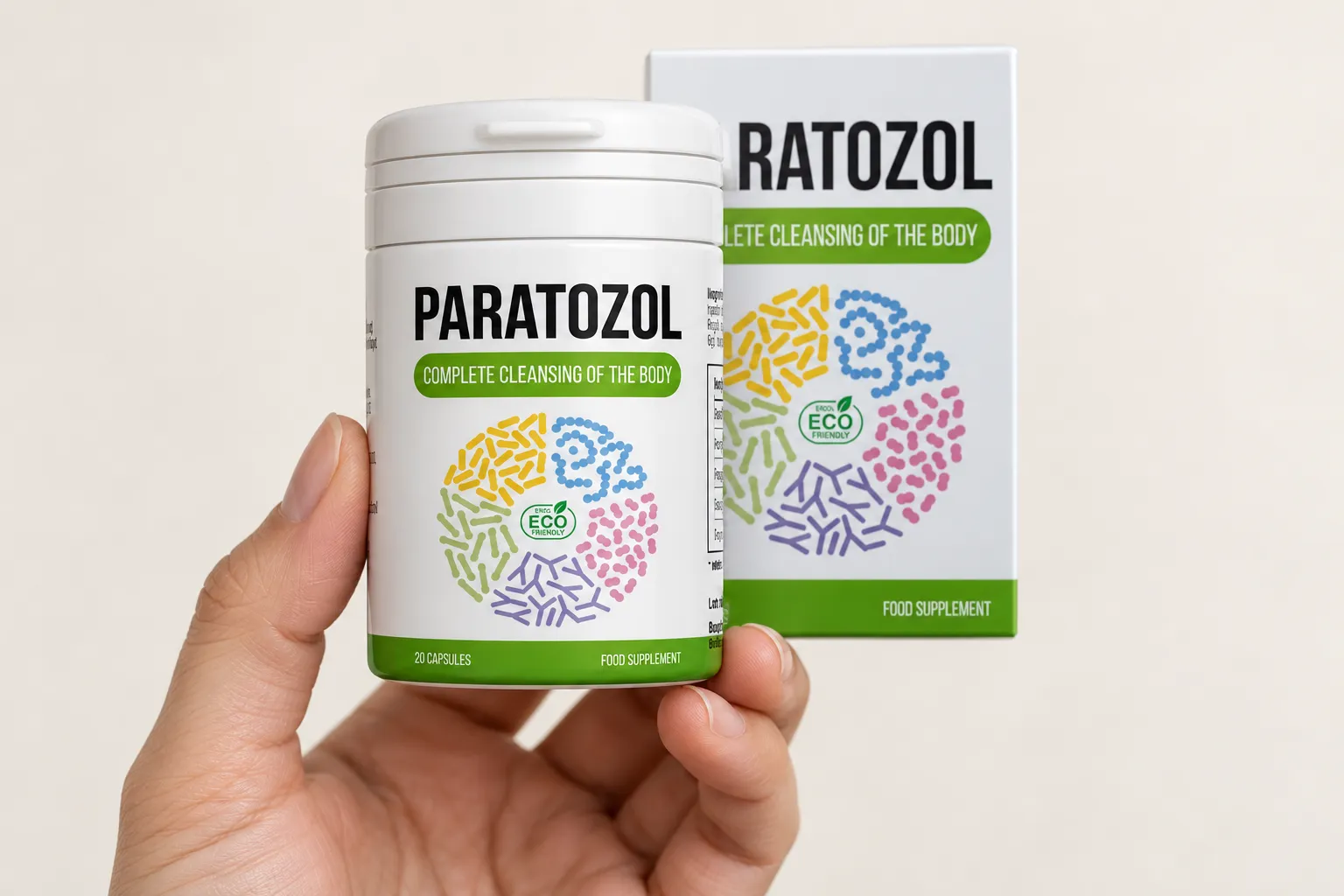 Paratozol — el envase en la mano