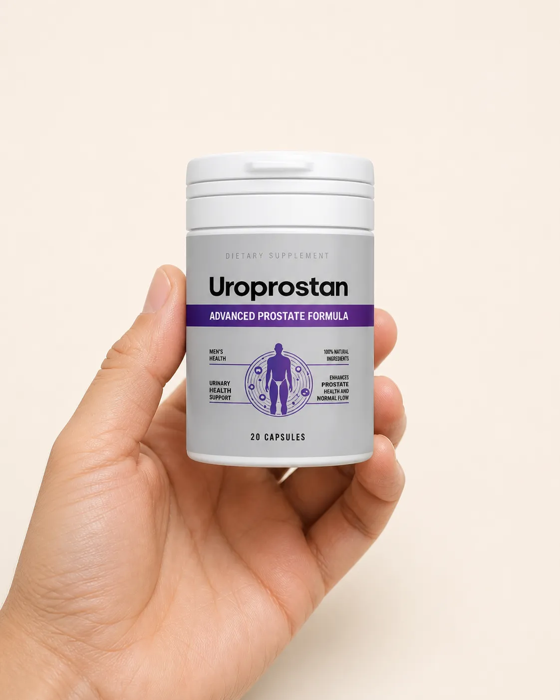 Uroprostan — el envase en la mano