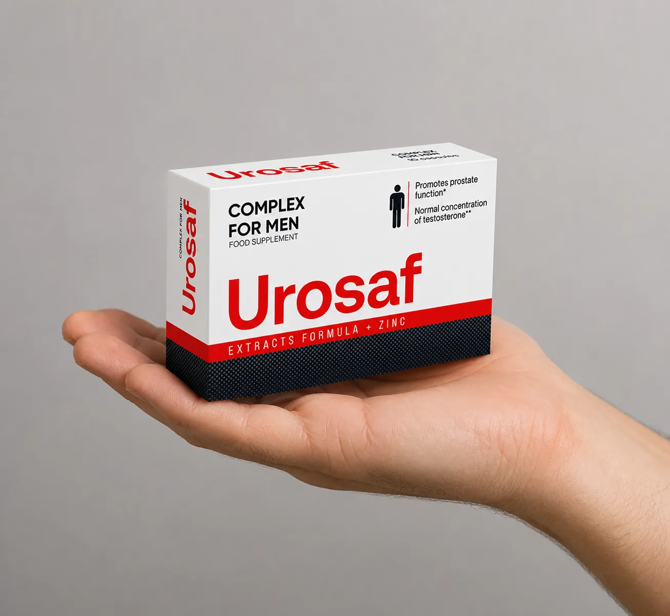 Urosaf — el envase en la mano