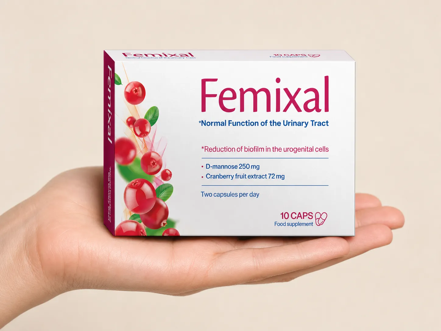 Femixal — el envase en la mano