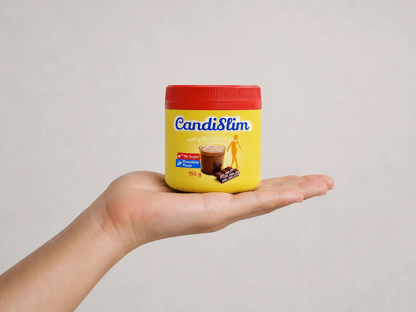 CandiSlim — el envase en la mano