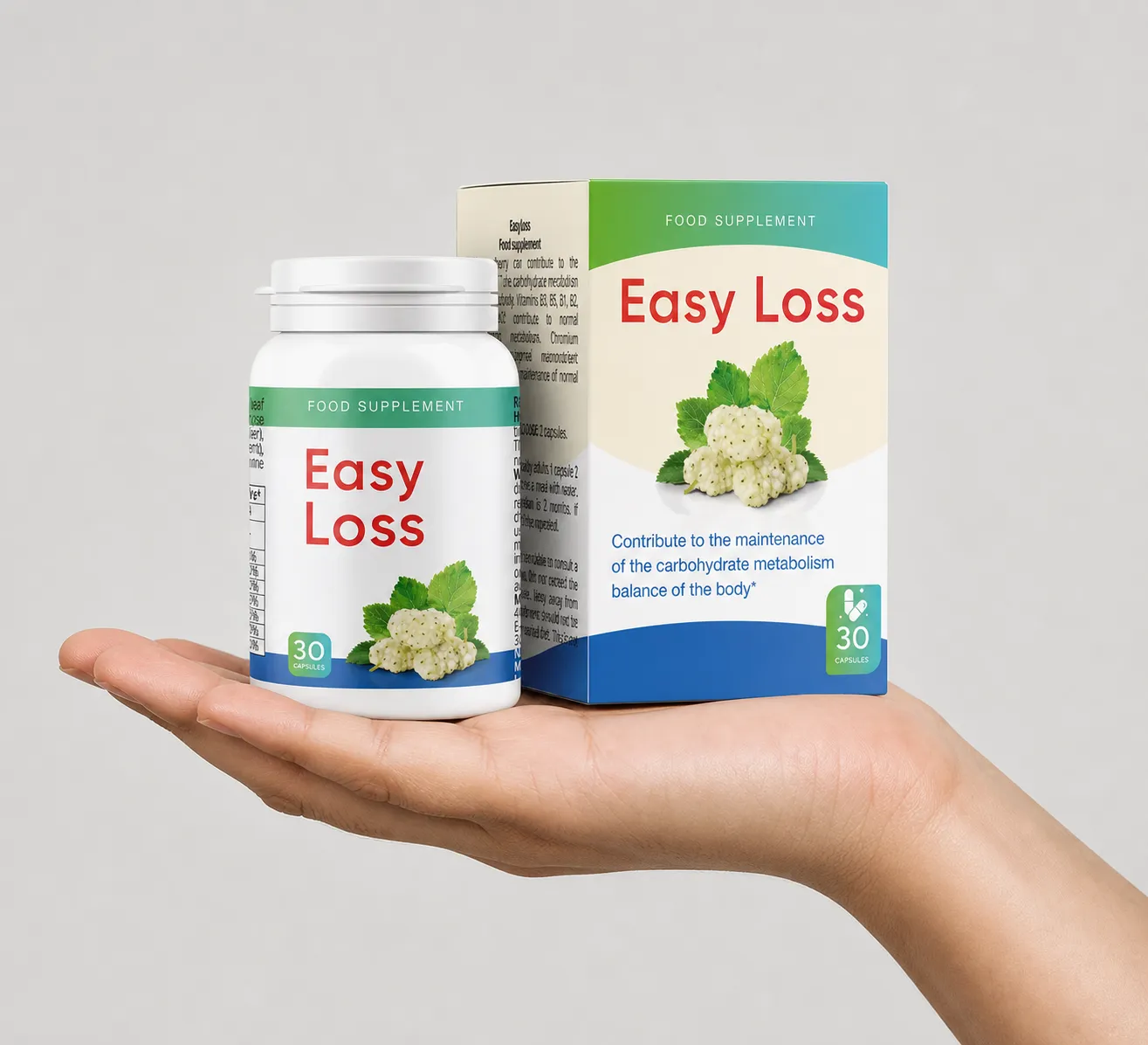 Easyloss — el envase en la mano