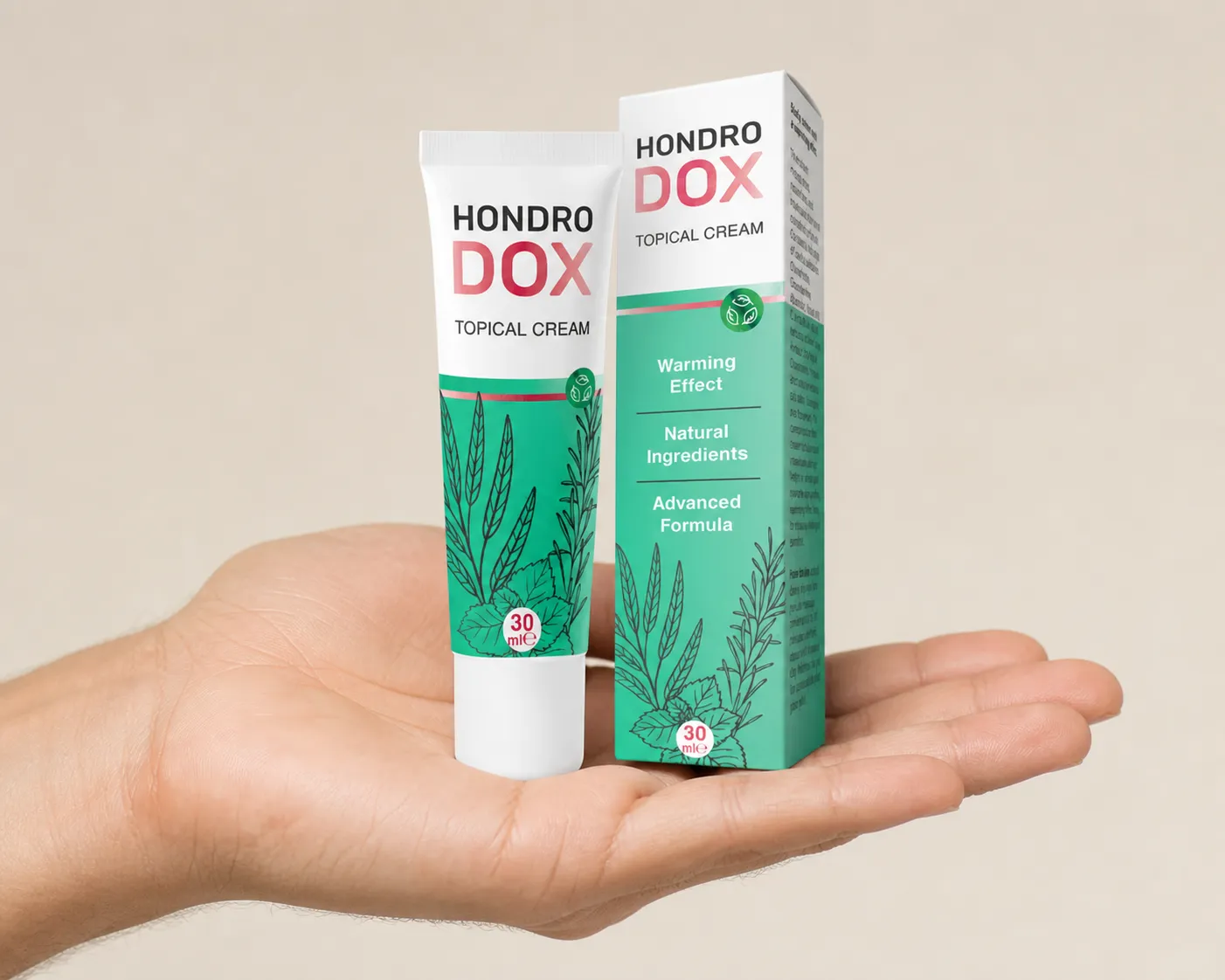 Hondrodox — el envase en la mano