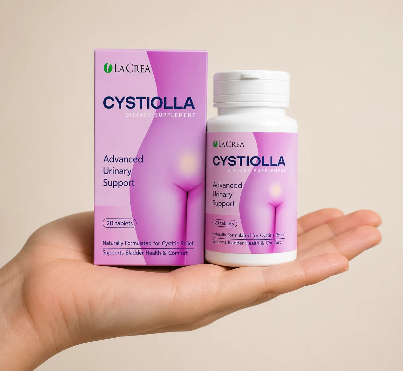Cystiolla — el envase en la mano