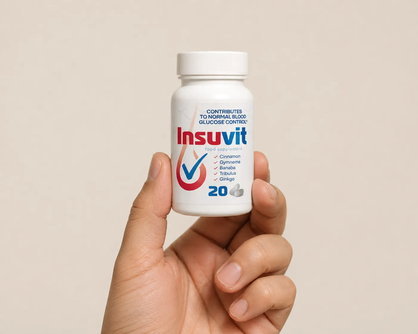 Insuvit — el envase en la mano