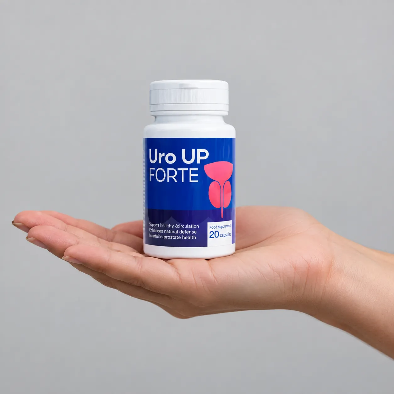 Uro UP Forte — el envase en la mano