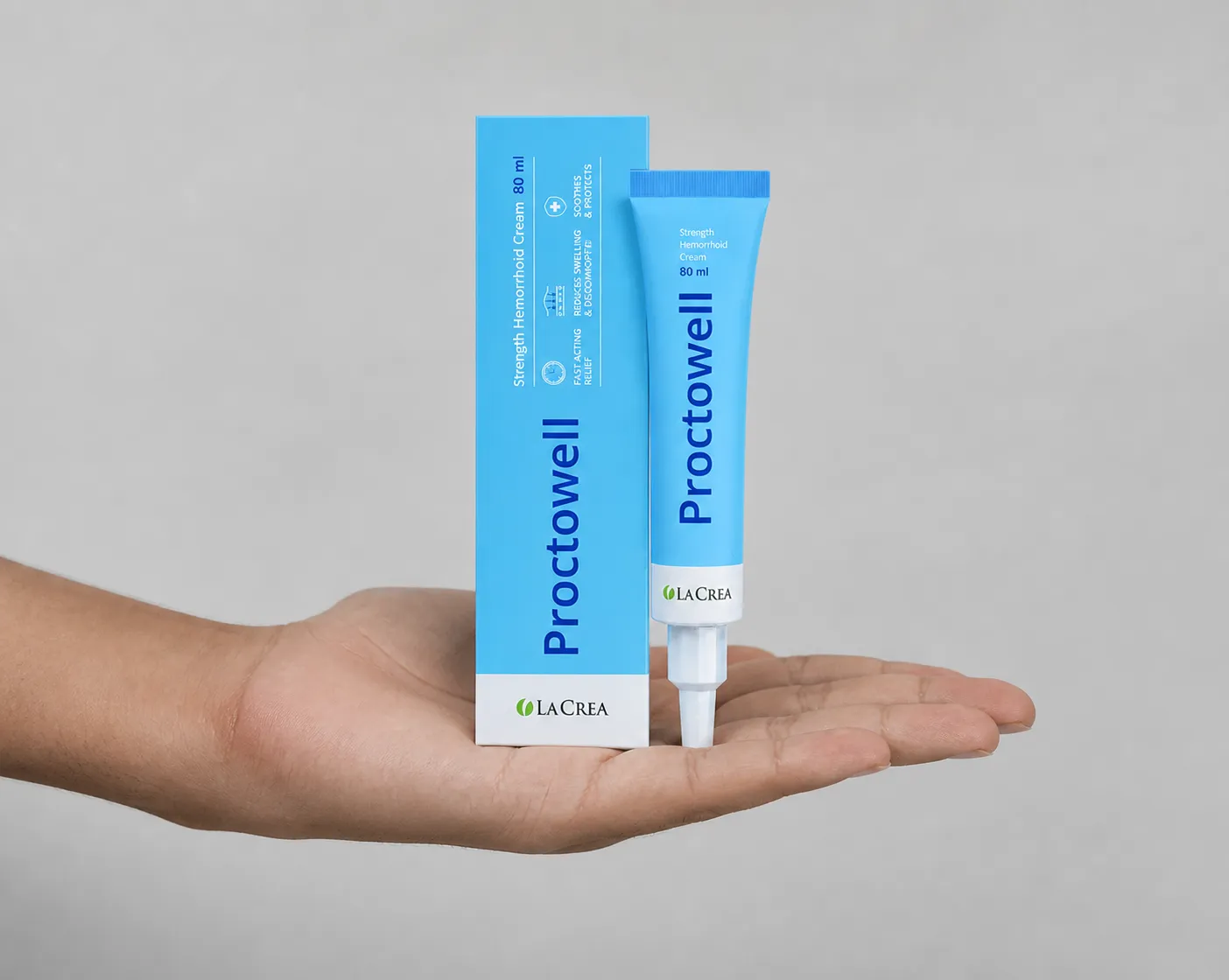 Proctowell — el envase en la mano