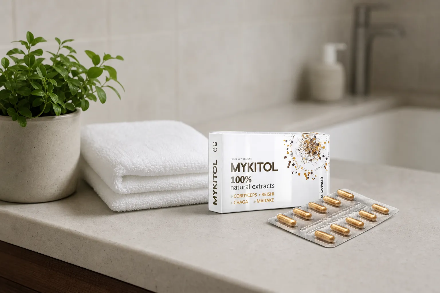 Mykitol WHITE — el envase en el día a día