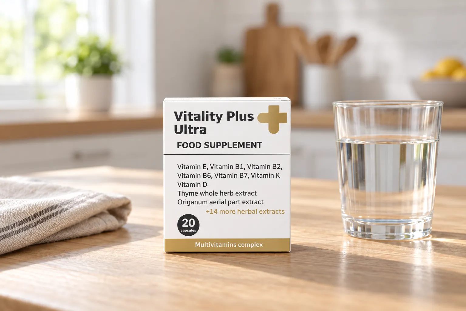 Vitality Plus Ultra — el envase en el día a día
