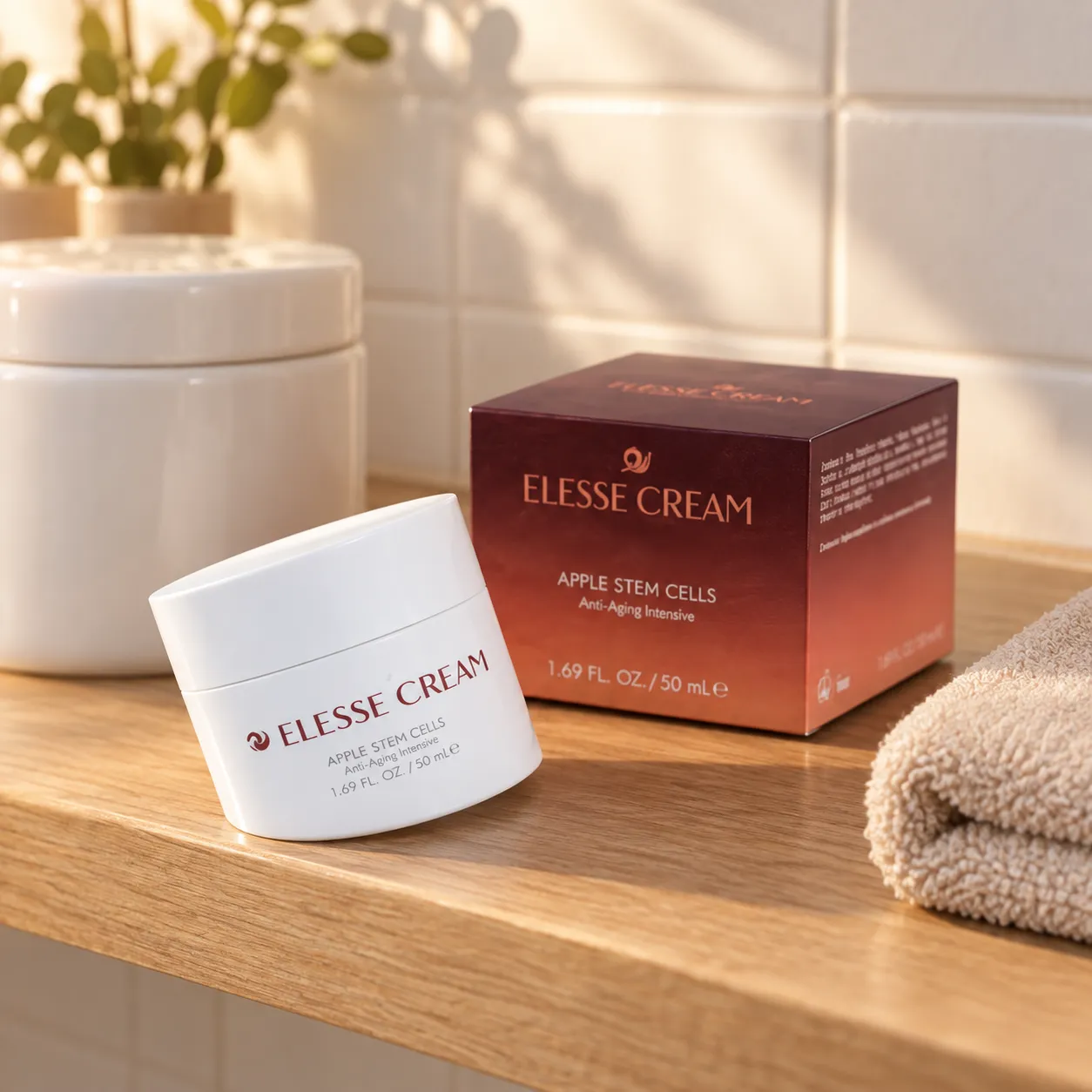 Elesse Cream — el envase en el día a día