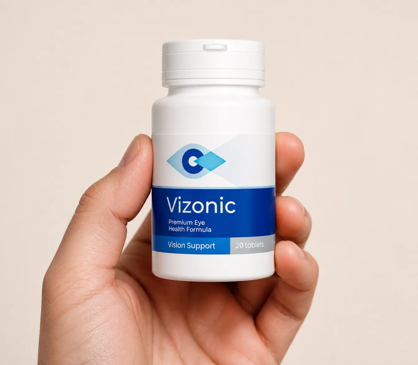 Vizonic — el envase en la mano